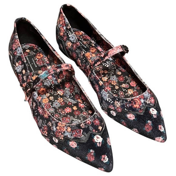 Coach x Tabitha Simmons Harriette Mary Jane Floral Flat Size 8 EU 38.5 - Picture 2 of 16